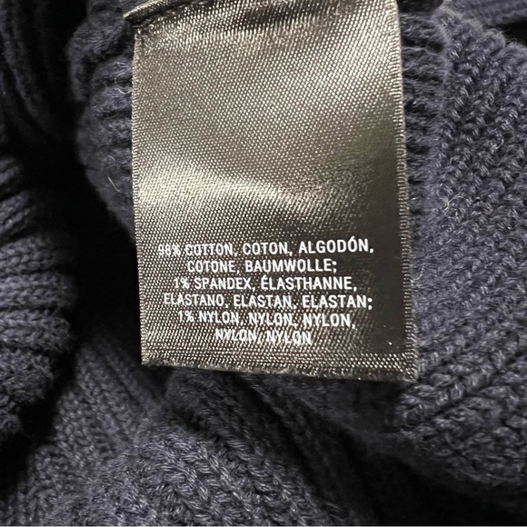 ANTHROPOLOGIE Moth Navy Blue Belted Knitted Sweater Tank - Picture 7 of 9